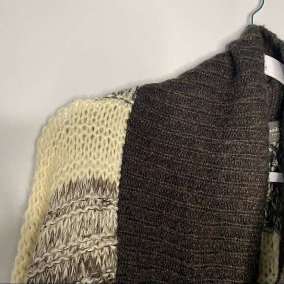 Wooden Ships Anthropologie Mohair Blend Draped Neck Cardigan Sweater - Picture 2 of 6